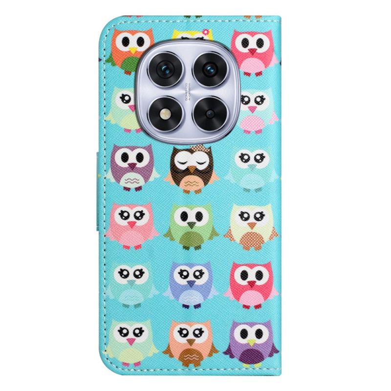 Læder Cover Xiaomi Redmi Note 15 Pro 5g Ugler