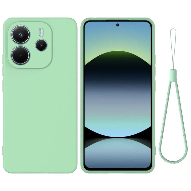Cover Xiaomi Redmi Note 14 4g Flydende Silikone Med Rem