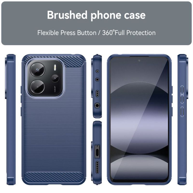 Cover Xiaomi Redmi Note 14 4g Telefon Etui Børstet Kulfiber