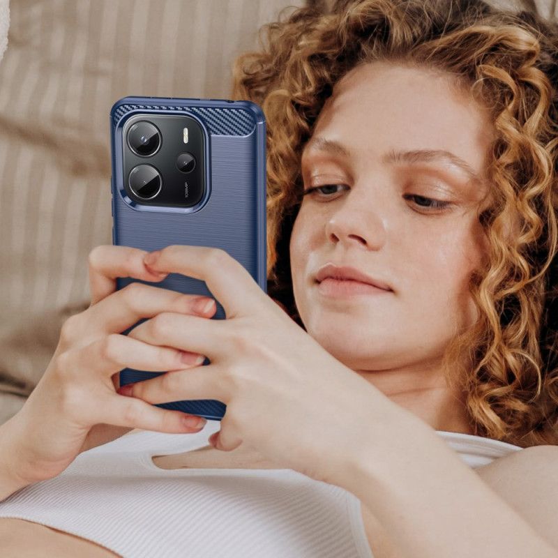 Cover Xiaomi Redmi Note 14 4g Telefon Etui Børstet Kulfiber