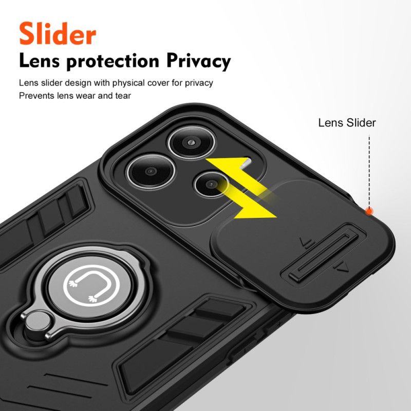 Cover Xiaomi Redmi Note 14 4g Telefon Etui Glidende Kamerabeskytter Og Holder