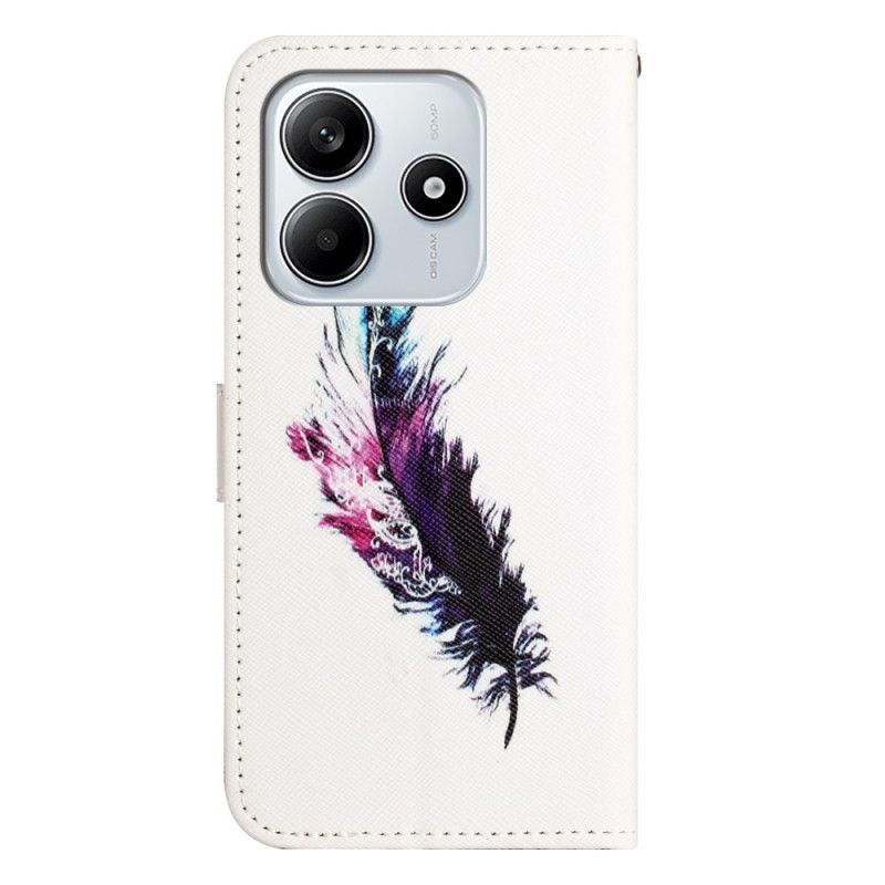 Flip Cover Til Xiaomi Redmi Note 14 4g Fjer