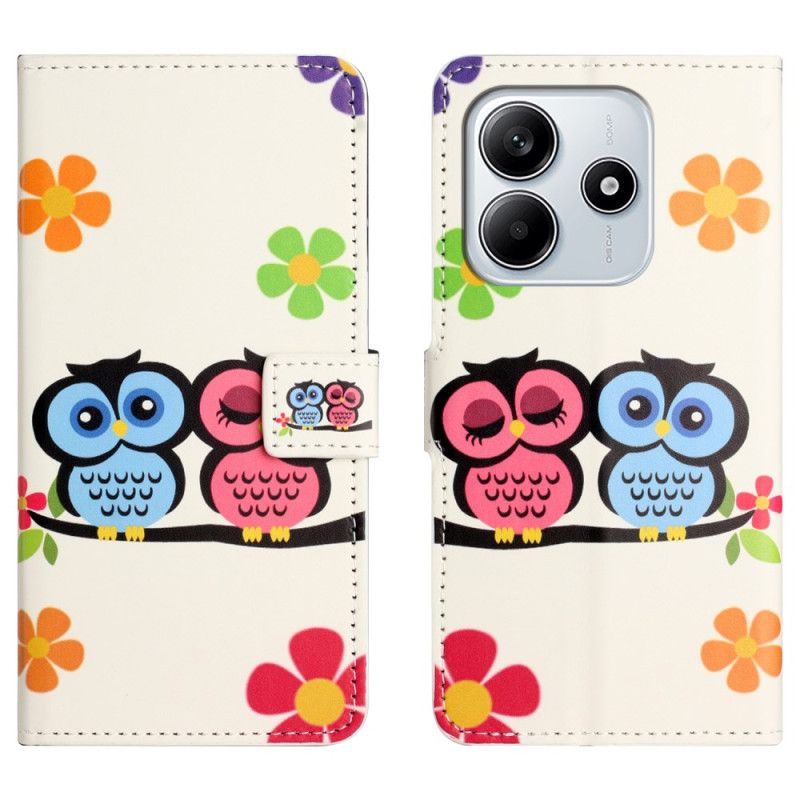 Flip Cover Til Xiaomi Redmi Note 14 4g Par Ugler