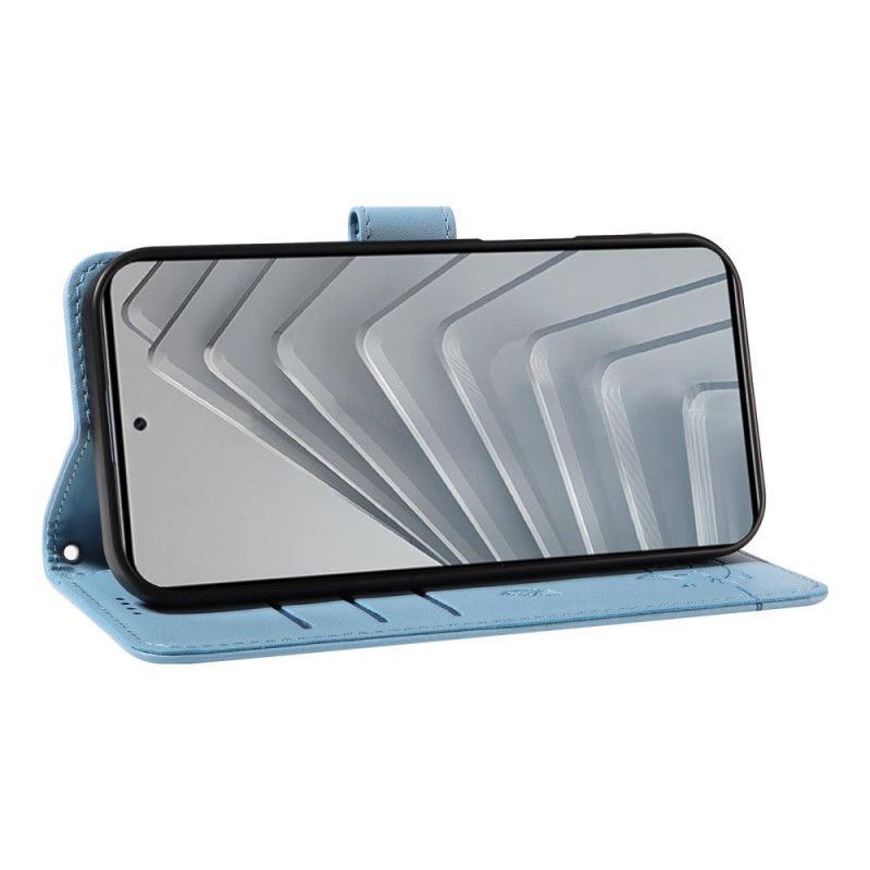 Flip Cover Til Xiaomi Redmi Note 14 4g Sjov Kat Med Rem