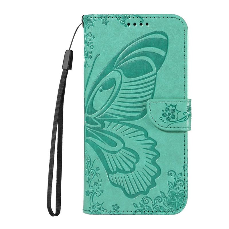 Flip Cover Til Xiaomi Redmi Note 14 4g Sommerfugleprint
