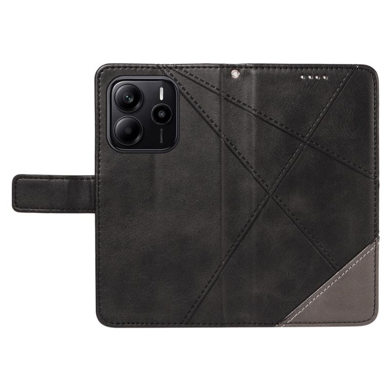 Flip Cover Xiaomi Redmi Note 14 4g Geometrisk Design