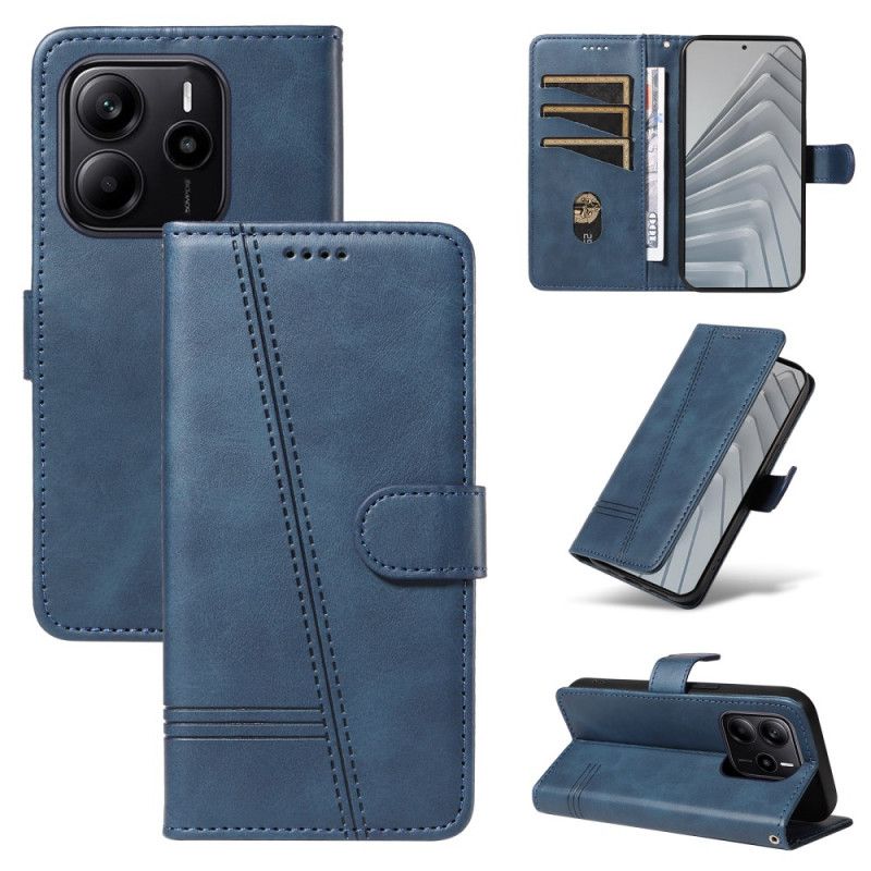 Flip Cover Xiaomi Redmi Note 14 4g Geometriske Linjer