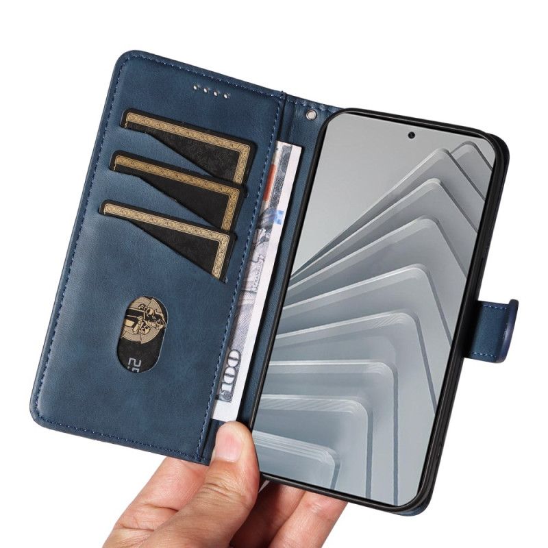 Flip Cover Xiaomi Redmi Note 14 4g Geometriske Linjer