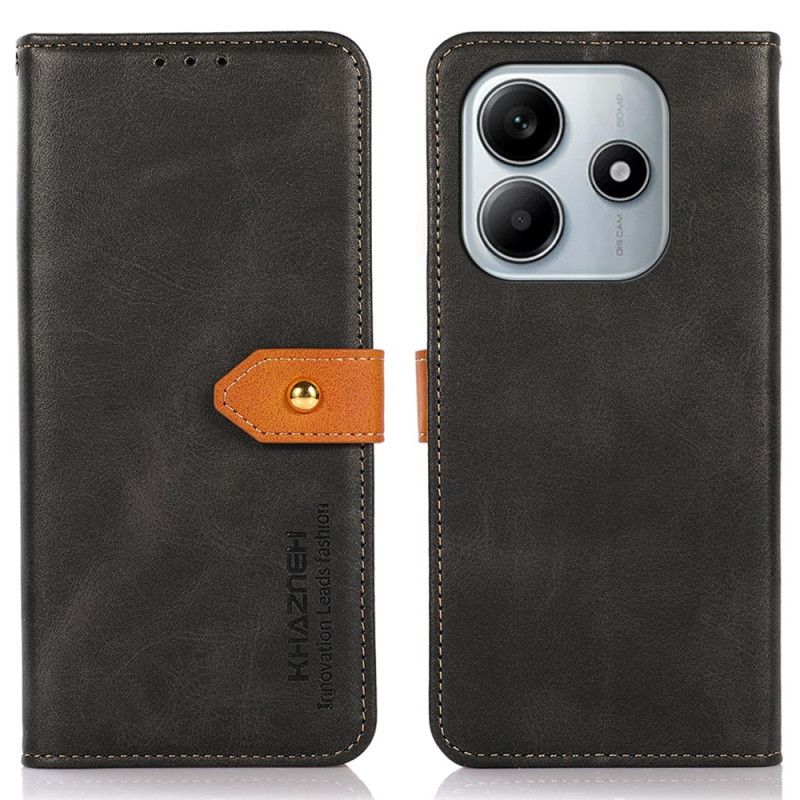 Flip Cover Xiaomi Redmi Note 14 4g Guldlås Khazneh