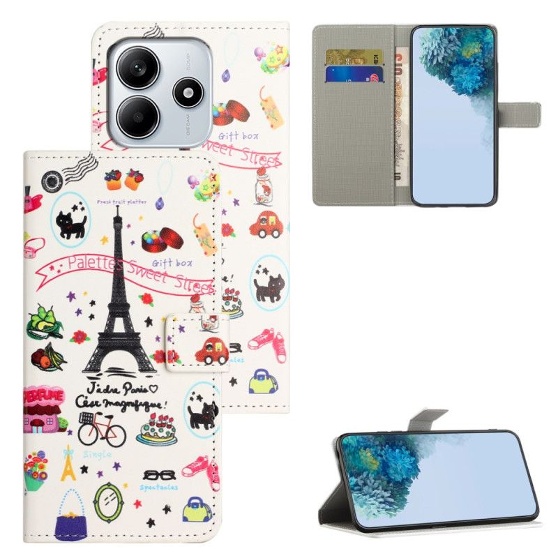 Flip Cover Xiaomi Redmi Note 14 4g Jeg Elsker Paris