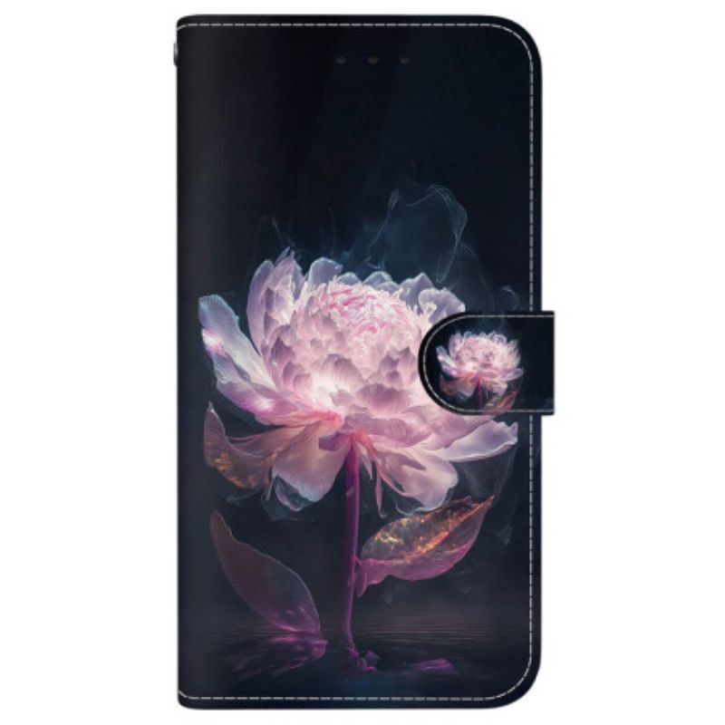 Flip Cover Xiaomi Redmi Note 14 4g Lyserød Pæon