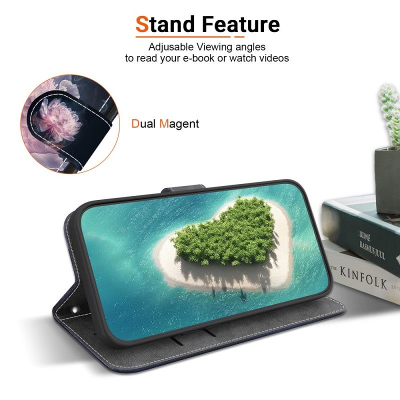 Flip Cover Xiaomi Redmi Note 14 4g Lyserød Pæon