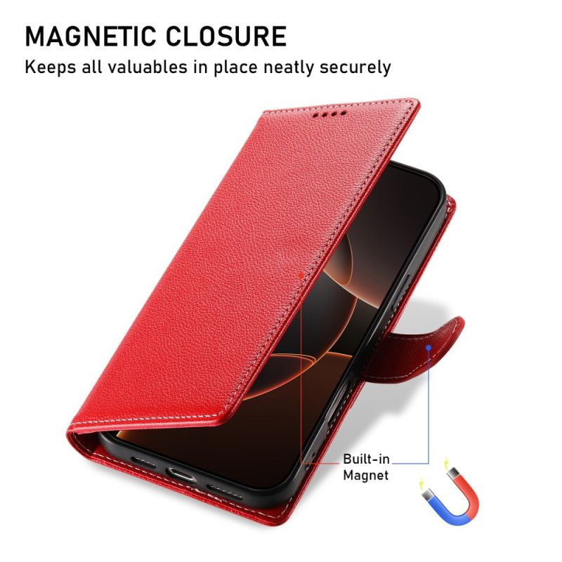 Læder Cover Xiaomi Redmi Note 14 4g Klassisk Monokrom