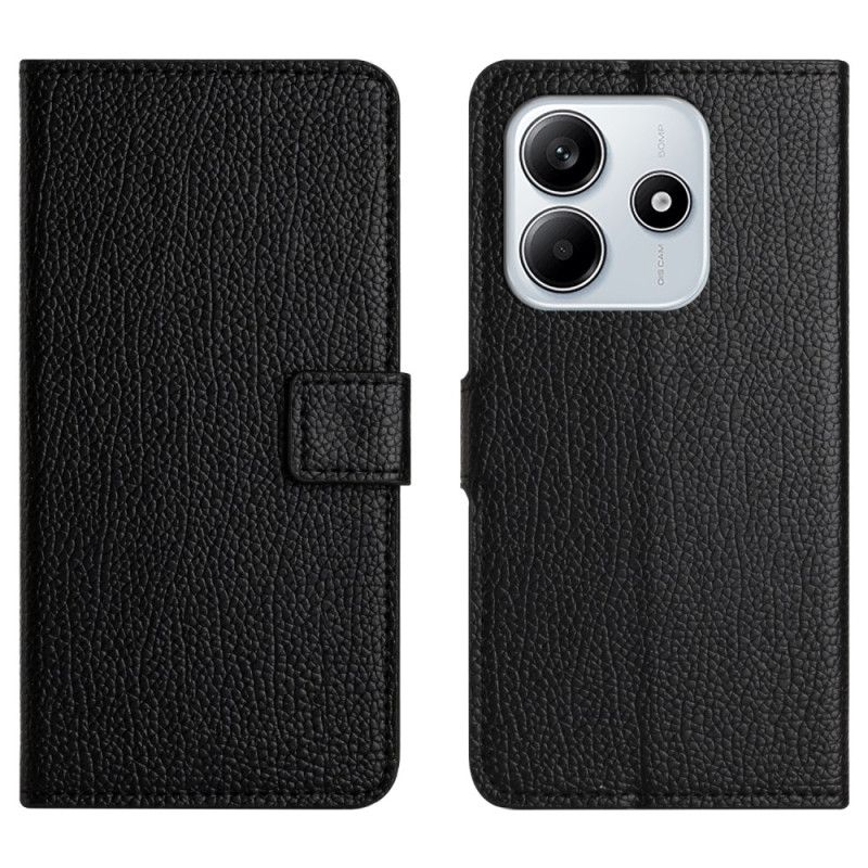 Læder Cover Xiaomi Redmi Note 14 4g Litchistruktur
