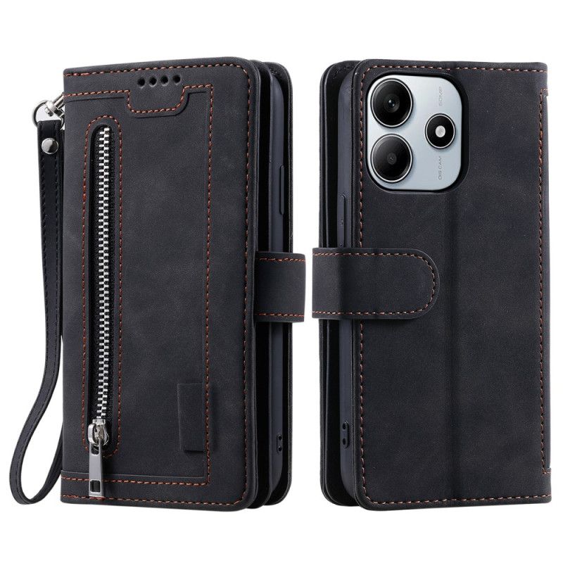 Læder Cover Xiaomi Redmi Note 14 4g Telefon Etui Komplet Pung