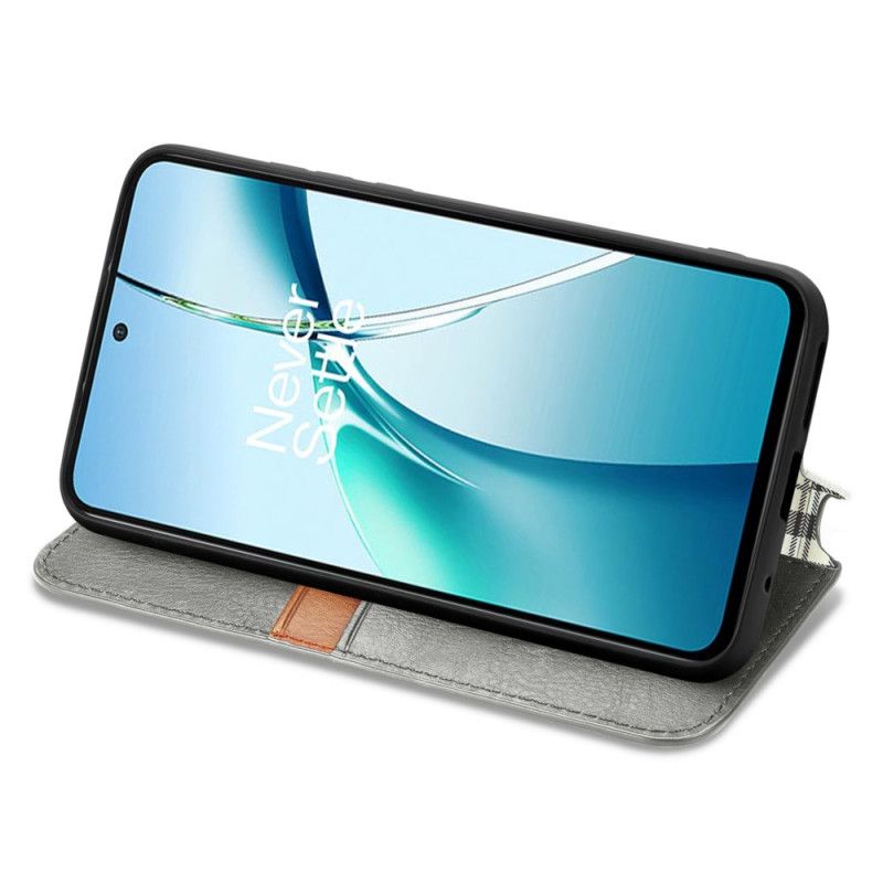 Læder Cover Xiaomi Redmi Note 14 4g Telefon Etui Vintage Lædereffekt Med Diamantmønster