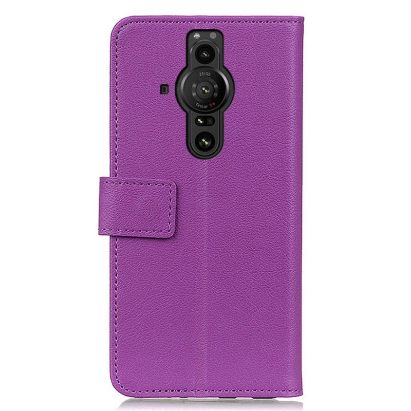 Flip Cover Sony Xperia Pro-i Klassisk Lædereffekt