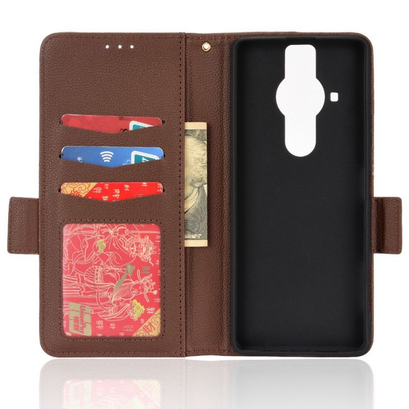 Flip Cover Sony Xperia Pro-i Premium Litchi-lædereffekt