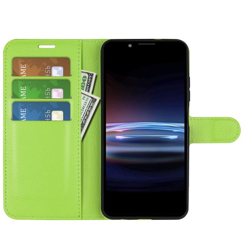 Læder Cover Sony Xperia Pro-i Telefon Etui Klassisk Litchi-effekt