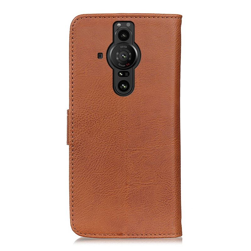 Læder Cover Sony Xperia Pro-i Telefon Etui Kunstlæder Khazneh
