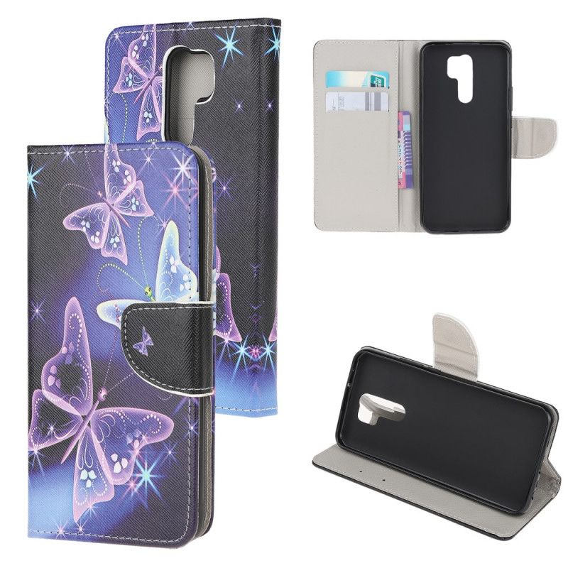 Flip Cover Xiaomi Redmi 9 Mobilcover Neonsommerfugle