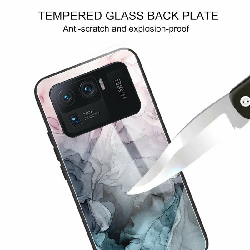 Cover Xiaomi Mi 11 Ultra Marmor Hærdet Glas