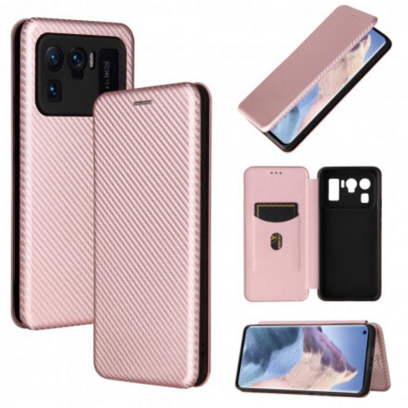 Flip Cover Xiaomi Mi 11 Ultra Kulfiber Med Støttering