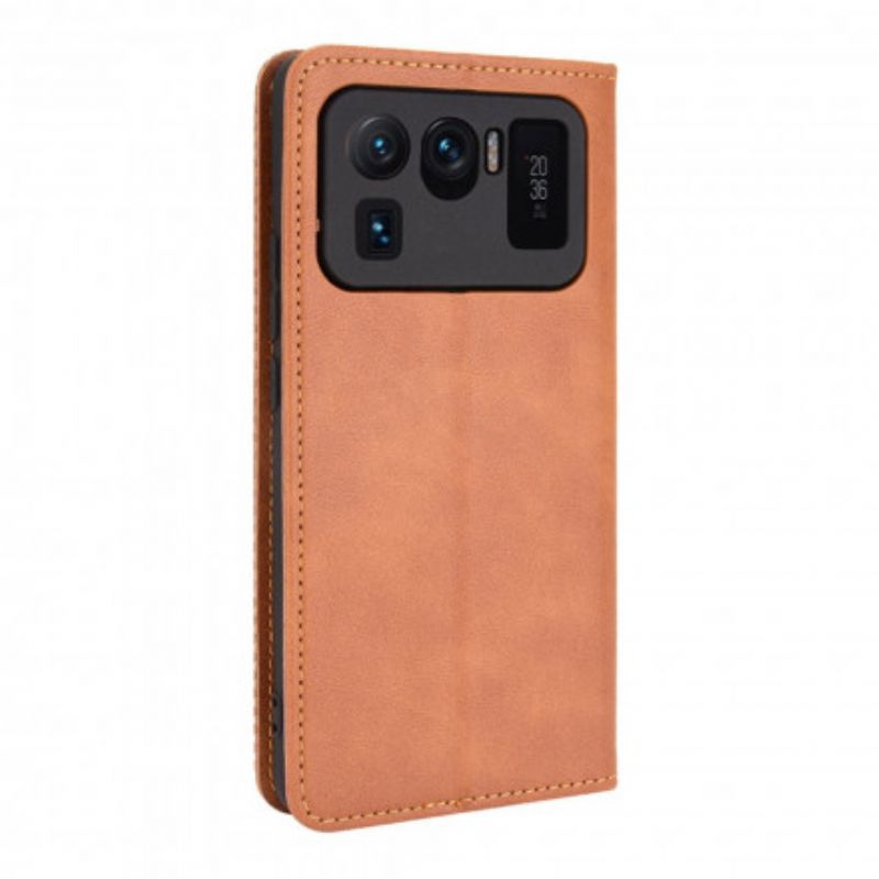 Læder Cover Xiaomi Mi 11 Ultra Stiliseret Vintage Lædereffekt