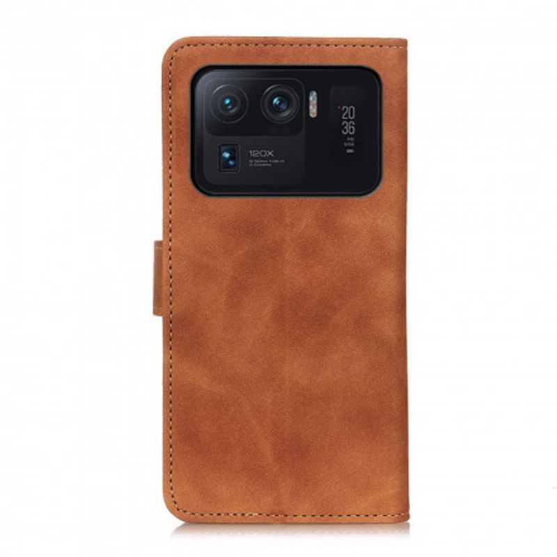 Læder Cover Xiaomi Mi 11 Ultra Telefon Etui Khazneh Vintage Lædereffekt