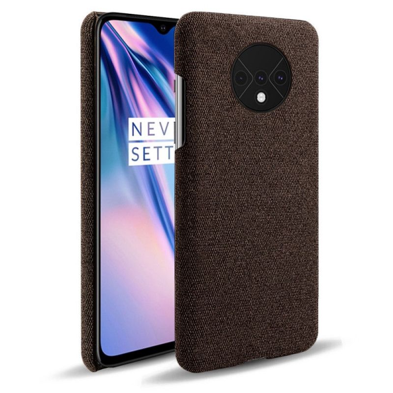 Cover for OnePlus 7T Rød Stoftekstur