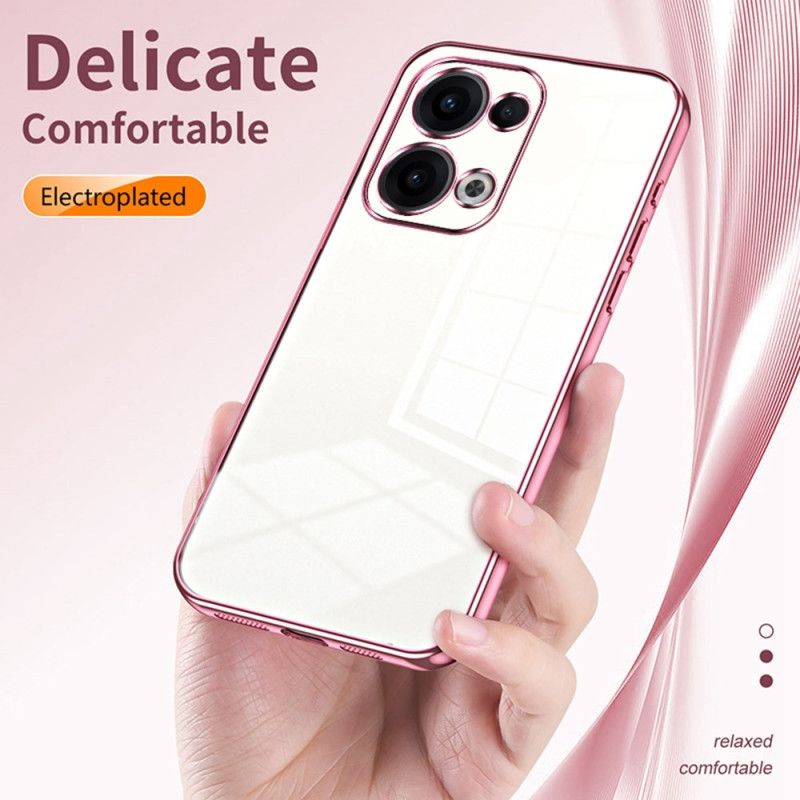 Cover Til Oppo Reno 13 5g Ramme Med Metaleffekt