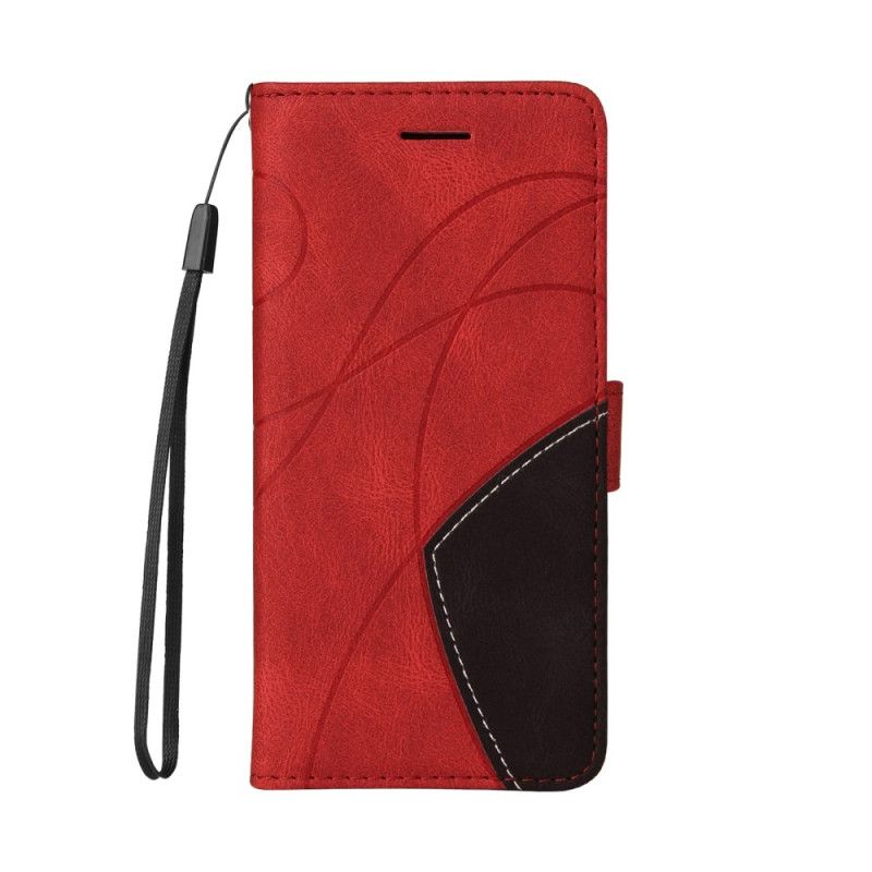 Flip Cover Oppo Reno 13 5g Tofarvede Bølgede Linjer