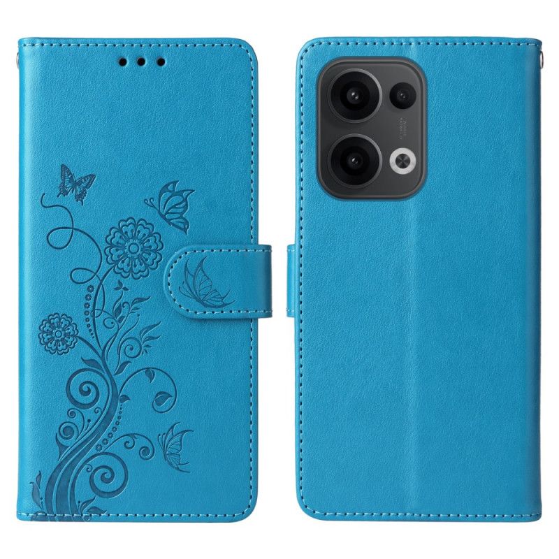 Læder Cover Oppo Reno 13 5g Telefon Etui Floralie