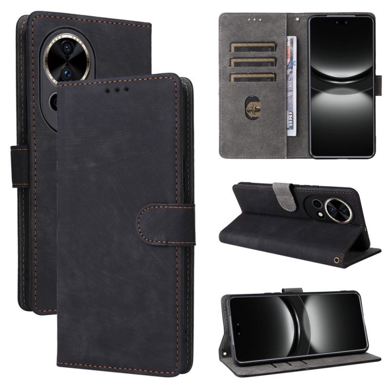 Flip Cover Huawei Nova 13 Rfid-pung Med Ruskindseffekt