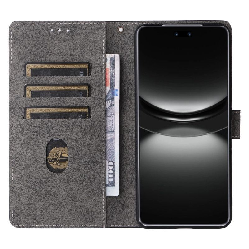 Flip Cover Huawei Nova 13 Rfid-pung Med Ruskindseffekt