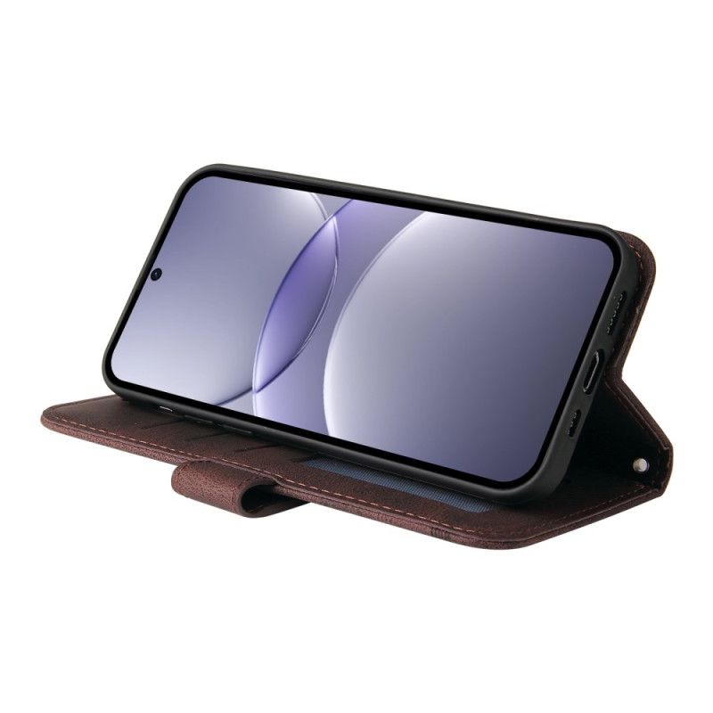 Læder Cover Huawei Nova 13 Vintage Nitte Og Rem