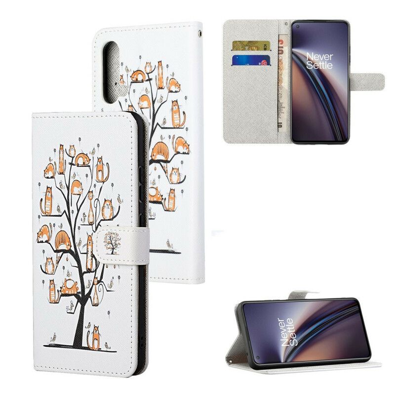 Flip Cover Oneplus Nord Ce 5g Funky Cats Strappy