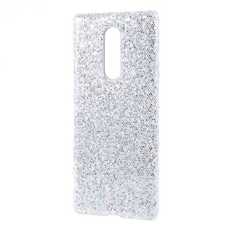 Cover Sony Xperia 1 Sølv Pailletter