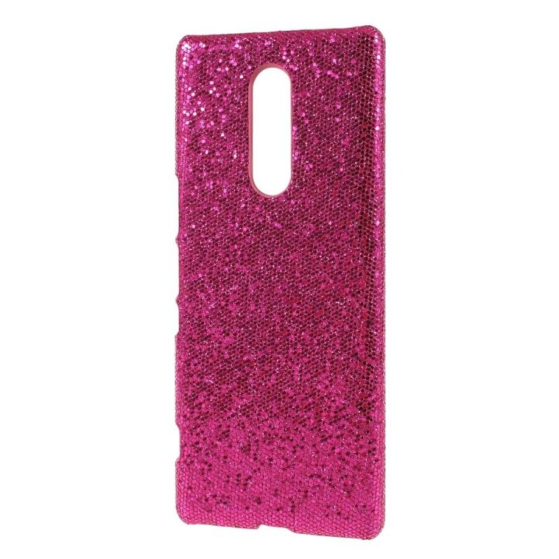 Cover Sony Xperia 1 Sølv Pailletter