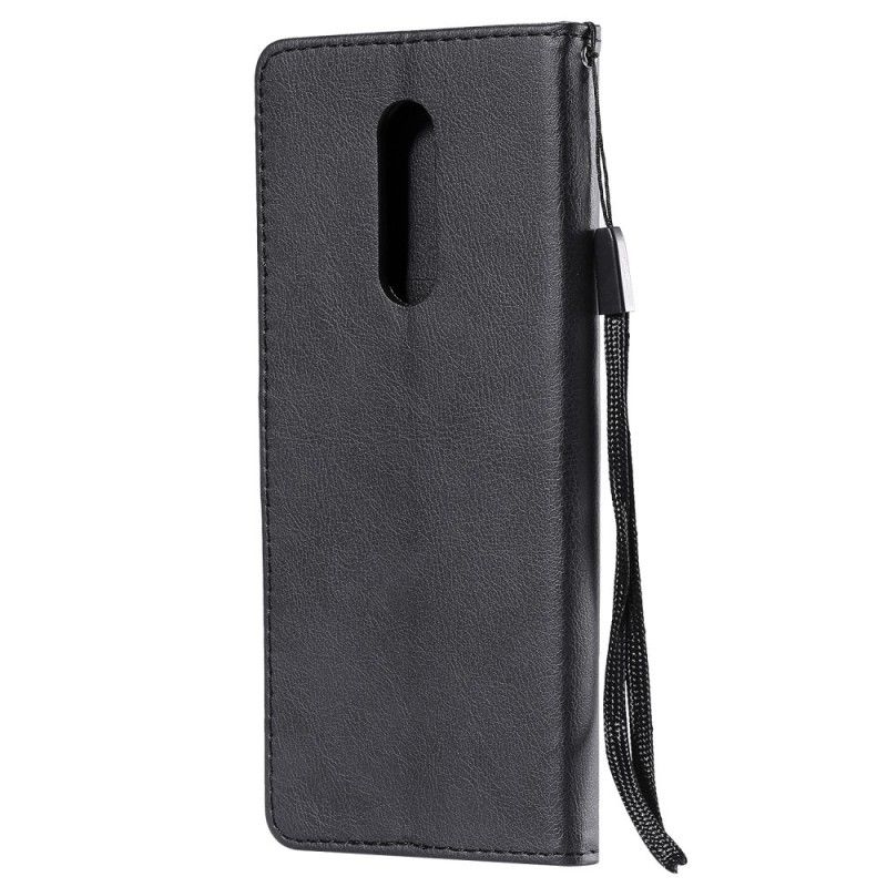 Flip Cover Læder Sony Xperia 1 Lædereffekt Med Rem