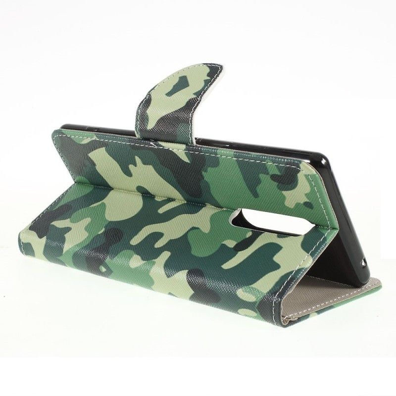 Flip Cover Sony Xperia 1 Militær Camouflage