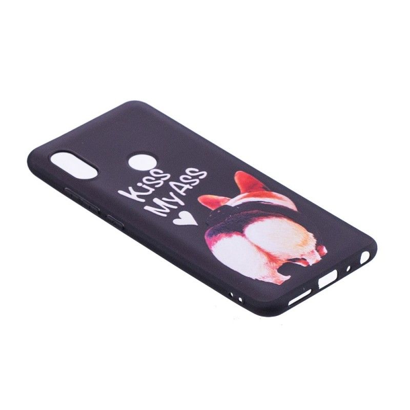 Cover Xiaomi Redmi Note 5 Mobilcover Præget Kyss Min Røv