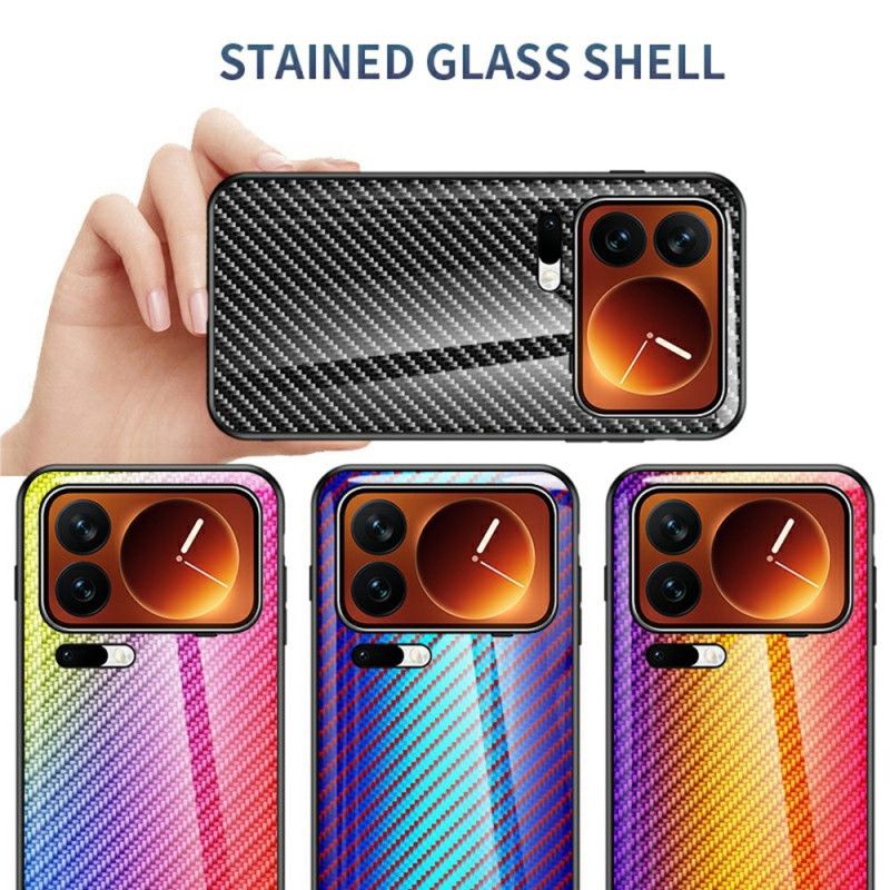 Cover Til Xiaomi 17 Pro Max Kulfiber I Hærdet Glas