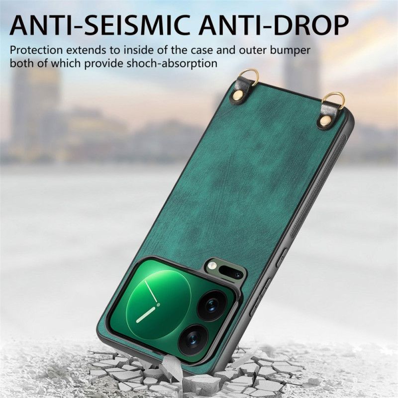 Cover Til Xiaomi 17 Pro Max Lædereffekt