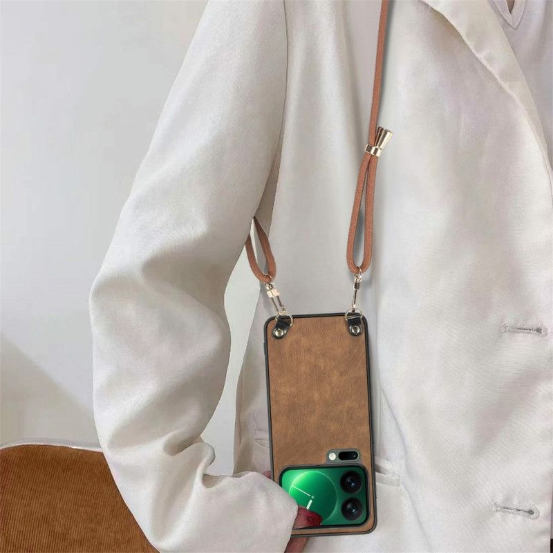 Cover Til Xiaomi 17 Pro Max Lædereffekt