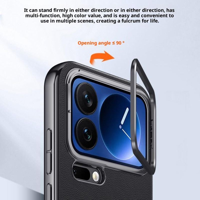 Cover Til Xiaomi 17 Pro Max Metalramme Og Integreret Stativ