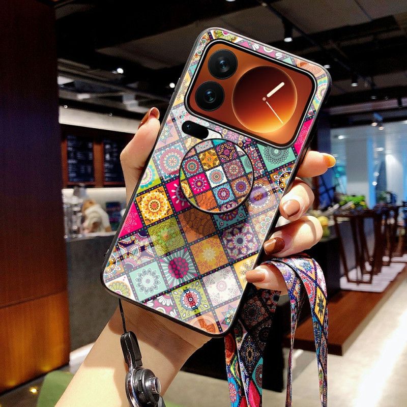 Cover Til Xiaomi 17 Pro Max Patchwork-stativ Og Rem