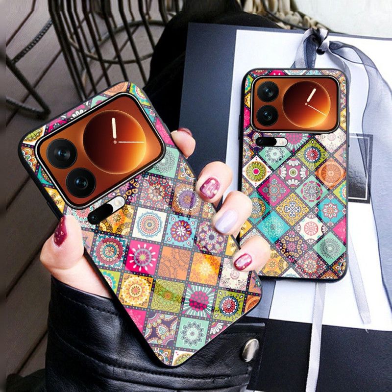 Cover Til Xiaomi 17 Pro Max Patchwork-stativ Og Rem