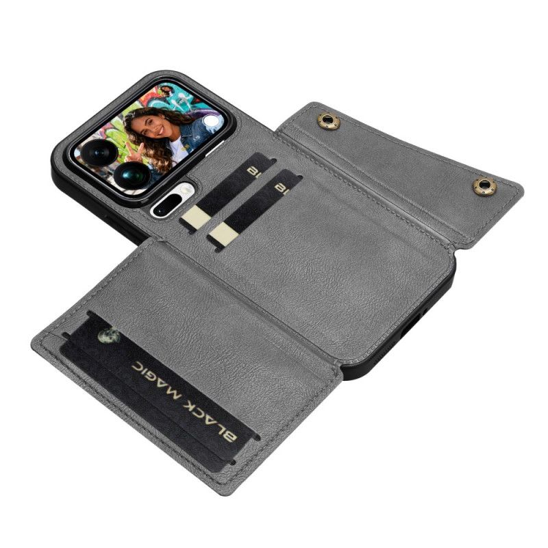 Cover Xiaomi 17 Pro Max Kortholder Med Lædereffekt