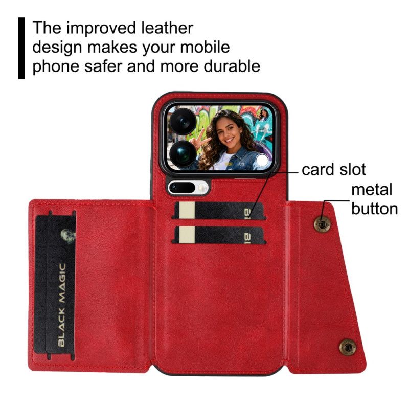 Cover Xiaomi 17 Pro Max Kortholder Med Lædereffekt